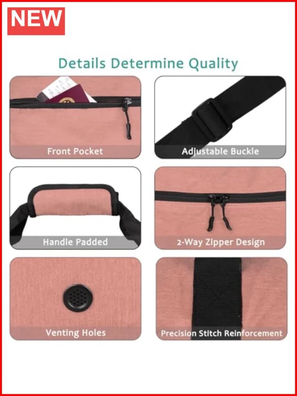 Foldable Travel Duffel Bag Waterproof with Shoe Compartment 80L Large